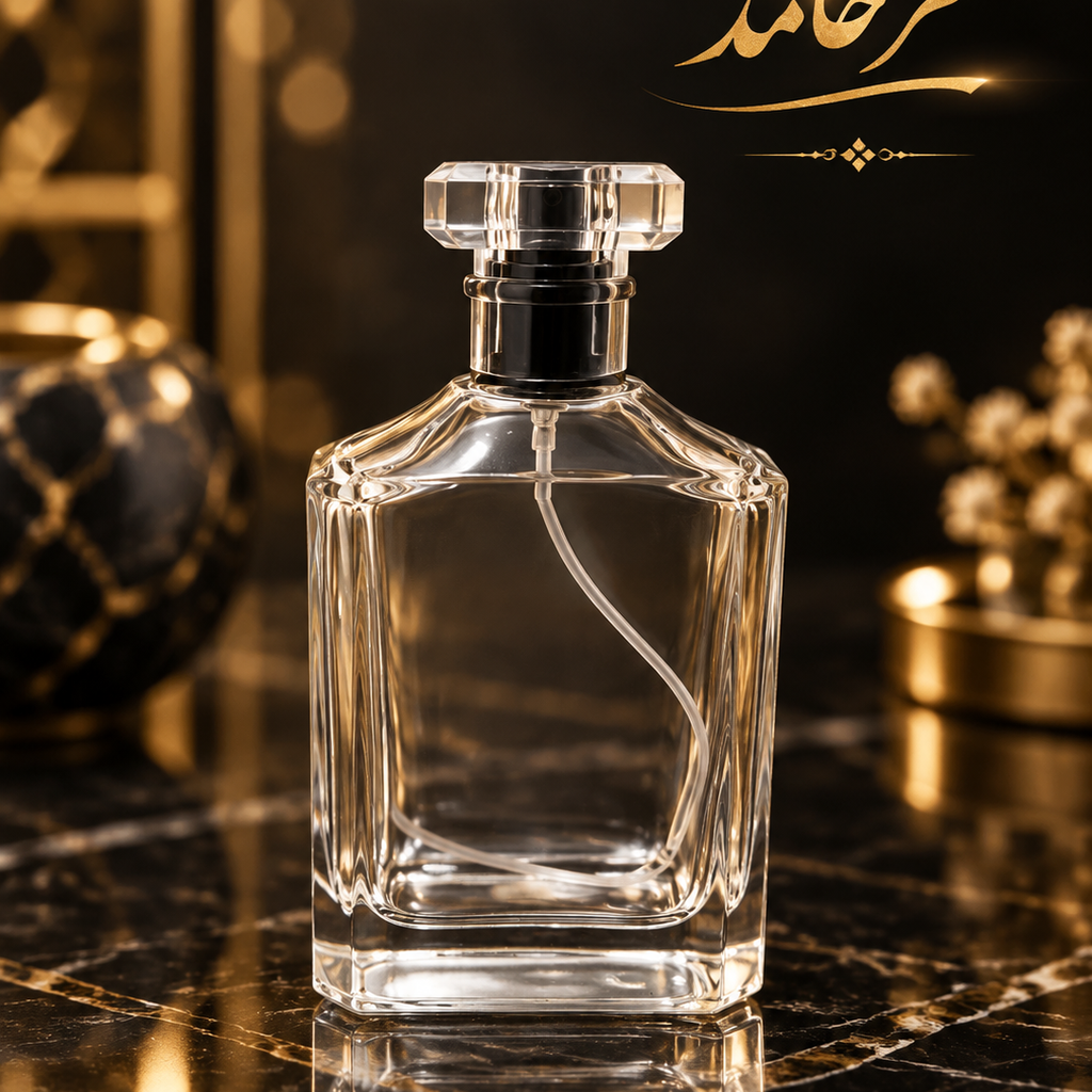 شیشه عطر خالی ایزی کریمپ ۱۰۰ میل با والف و درب درجه 1  به صورت تک فروشی عطر حامد