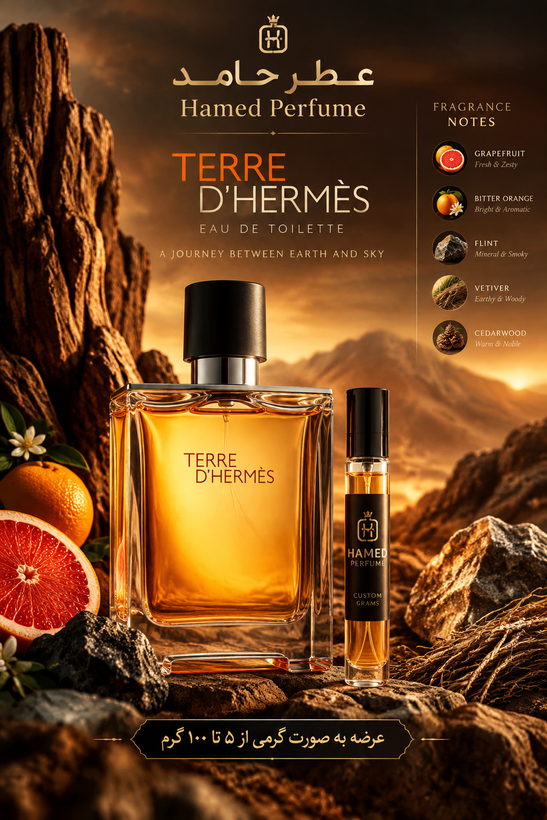 عطر تق هرمس ۵ میل HERMES - Terre d'Hermes عطر حامد